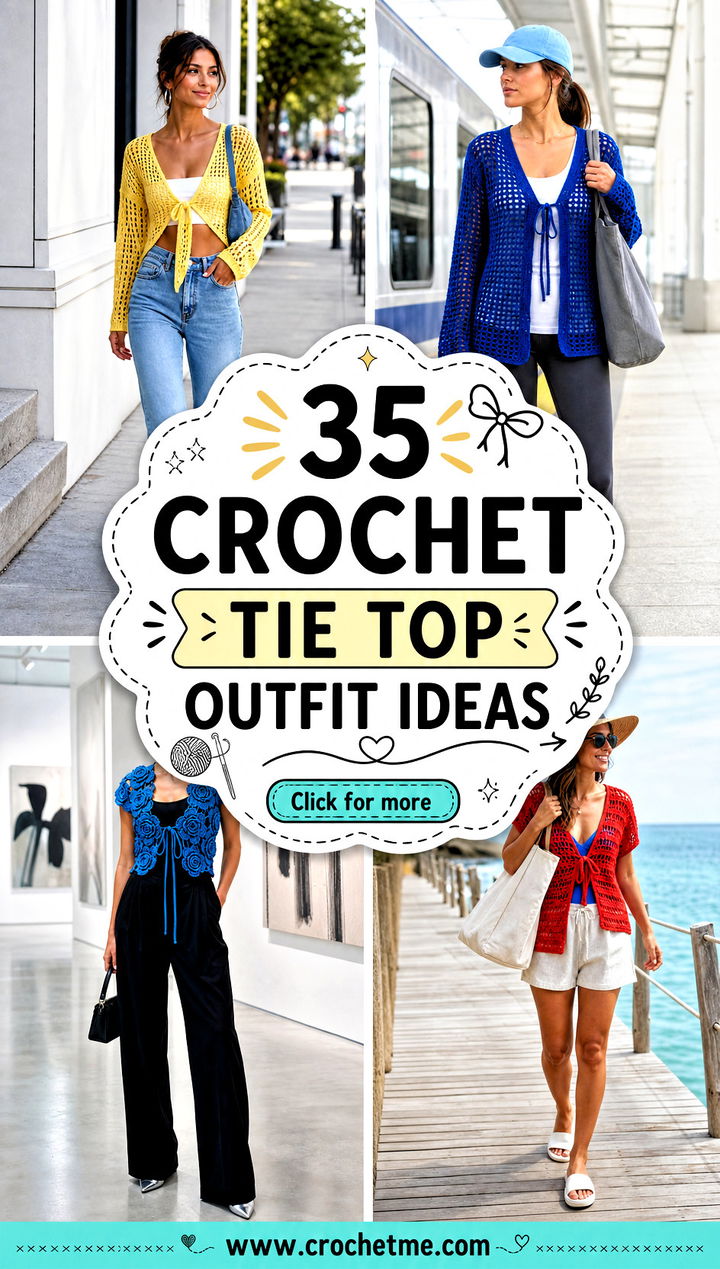 35 crochet tie top outfit ideas - 35 crochet tie top outfit ideas