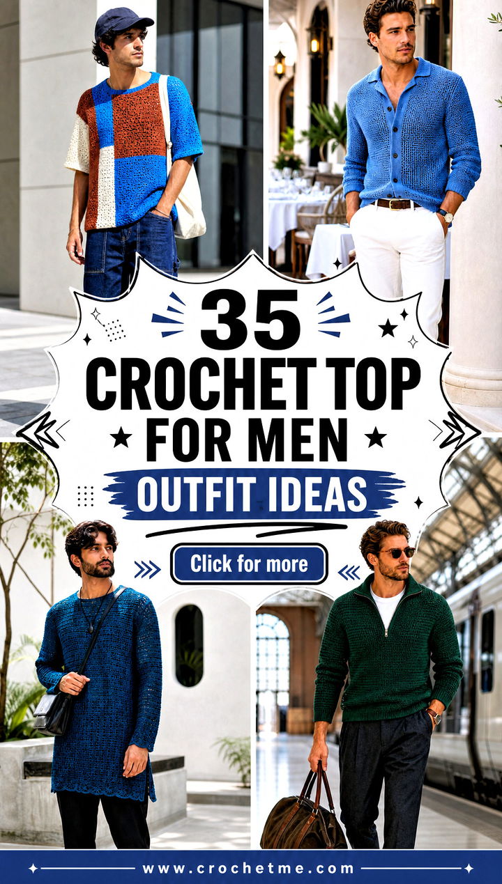 35 crochet top for men outfit ideas - 35 crochet top for men outfit ideas
