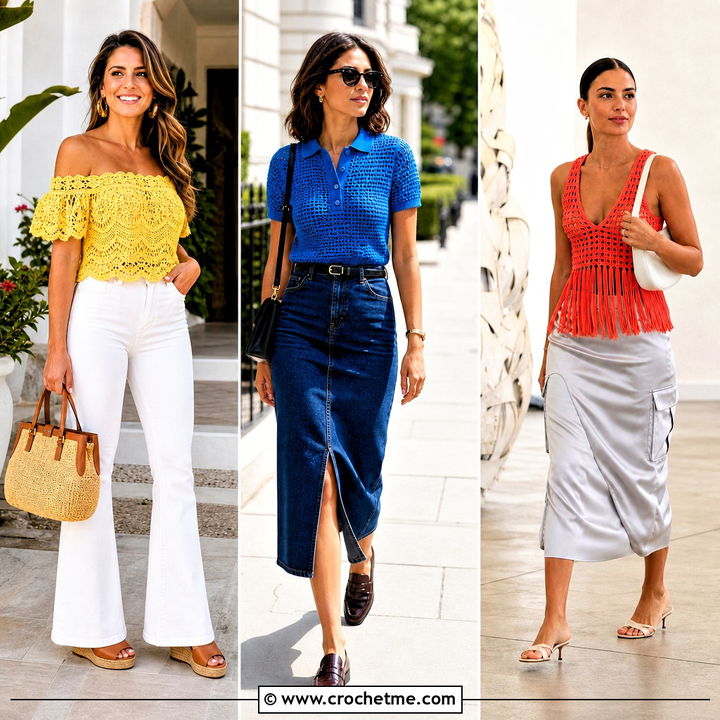 35 Crochet Top for Summer Outfit Ideas for Easy Sunny-Day Style
