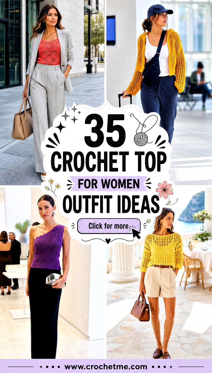 35 crochet top for women outfit ideas - 35 crochet top for women outfit ideas