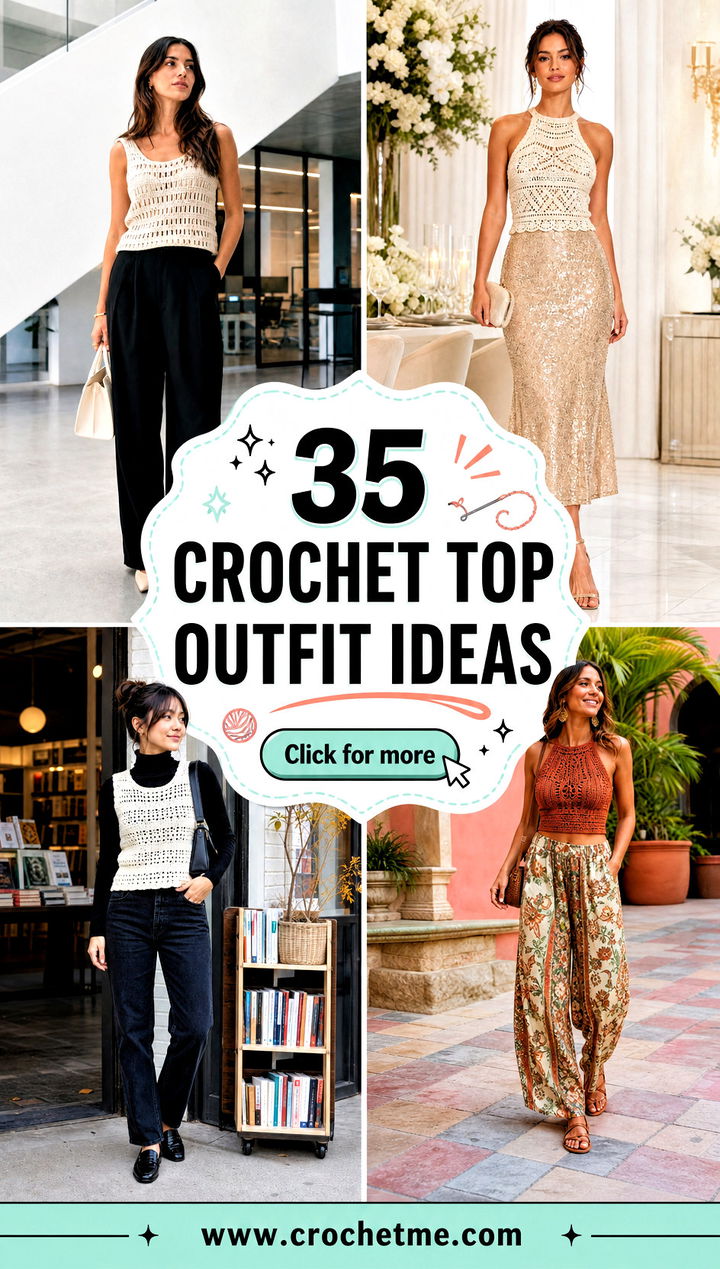 35 crochet top outfit ideas - 35 crochet top outfit ideas