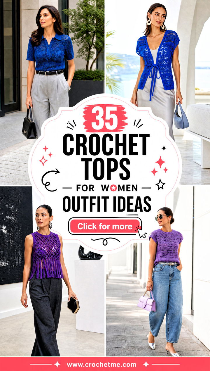 35 crochet tops for women outfit ideas - 35 crochet tops for women outfit ideas