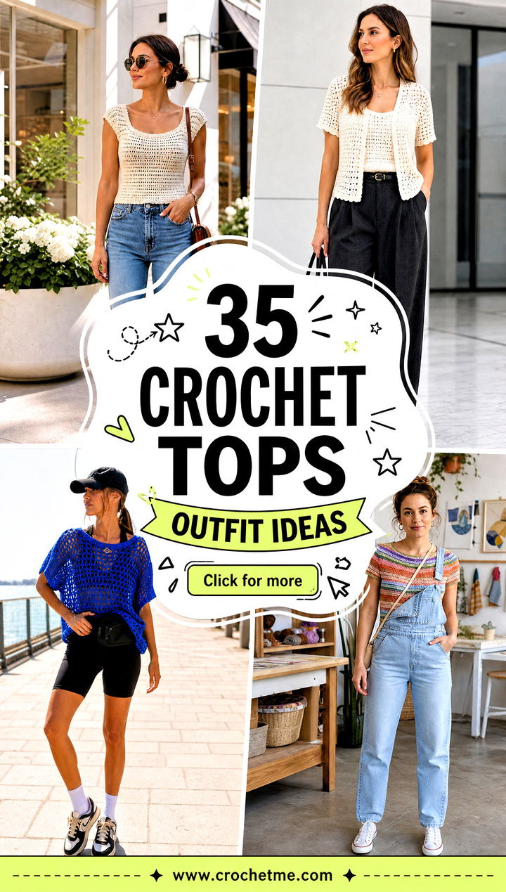 35 crochet tops outfit ideas - 35 crochet tops outfit ideas