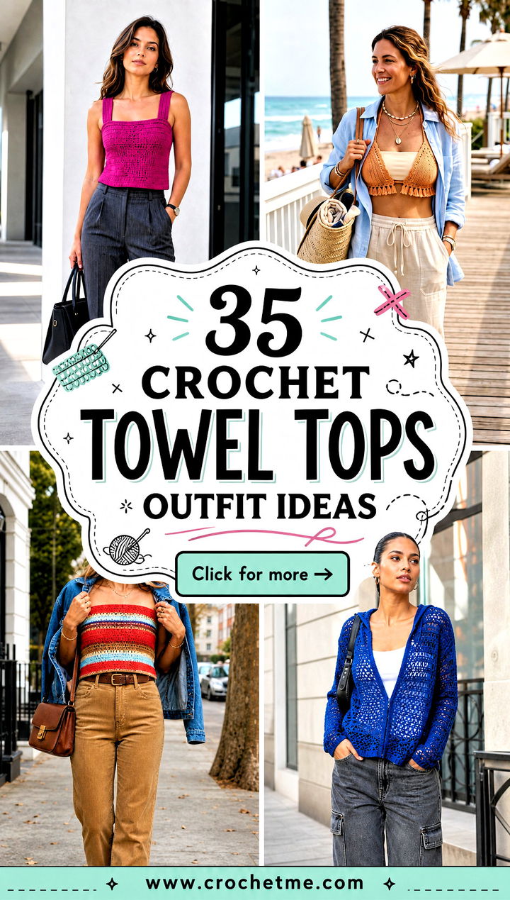 35 crochet towel tops outfit ideas - 35 crochet towel tops outfit ideas