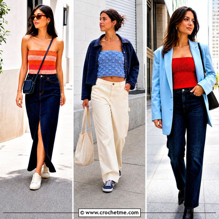 35 Crochet Tube Top Outfit Ideas for Easy Summer Style