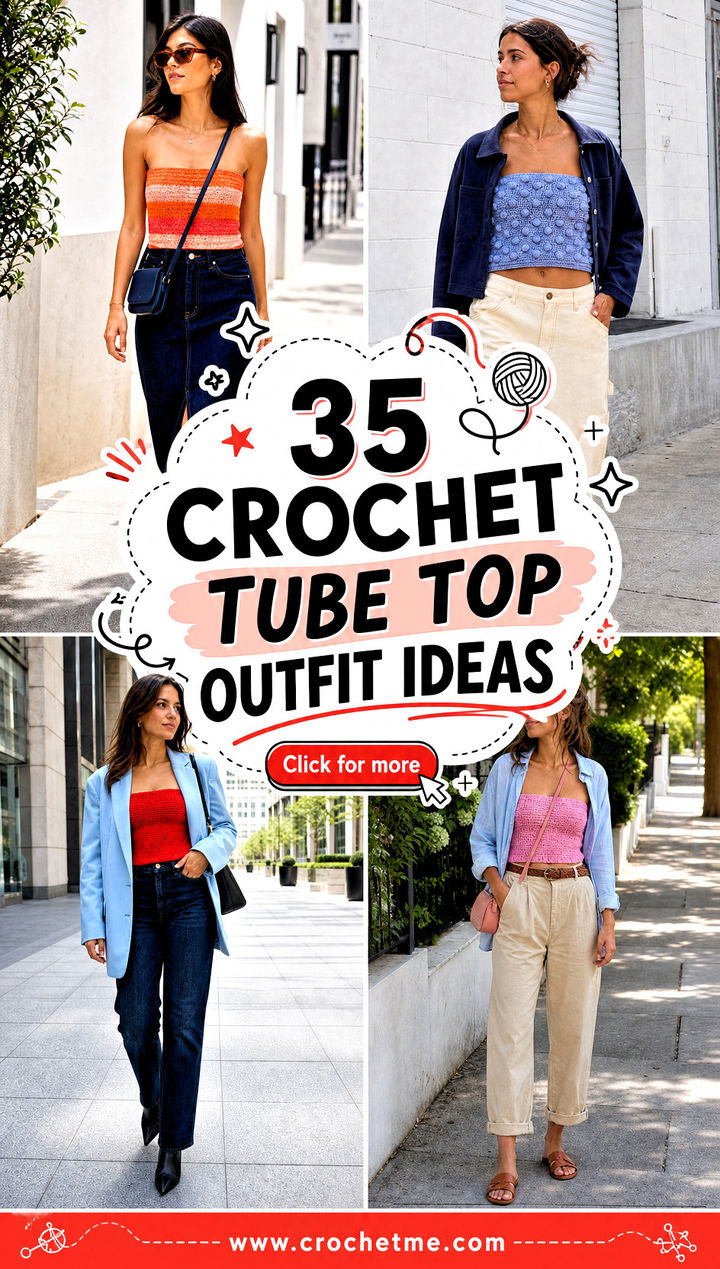 35 crochet tube top outfit ideas - 35 crochet tube top outfit ideas