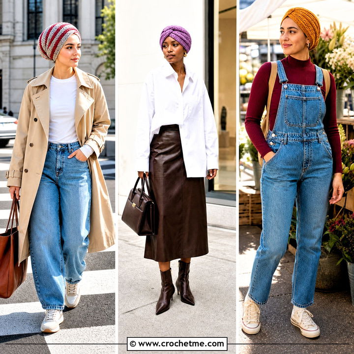 35 Crochet Turban Outfit Ideas for Bold Bohemian Style