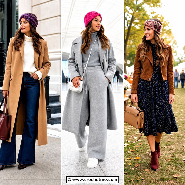 35 Crochet Twisted Ear Warmer Outfit Ideas for Cozy Winter Style