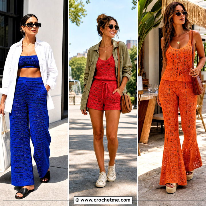 35 Crochet Two Piece Outfit Ideas for Chic Matching Style