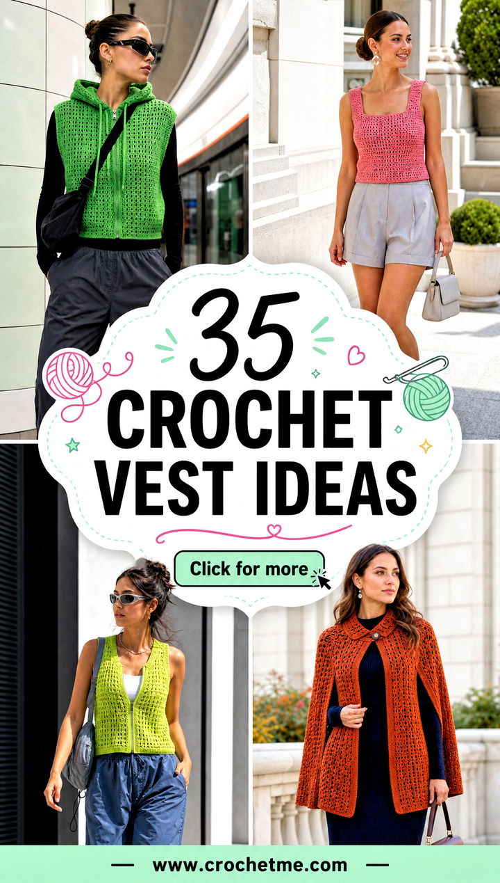 35 crochet vest ideas - 35 crochet vest ideas