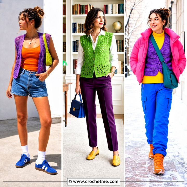 35 Crochet Vest Outfit Ideas for Every Season and Style