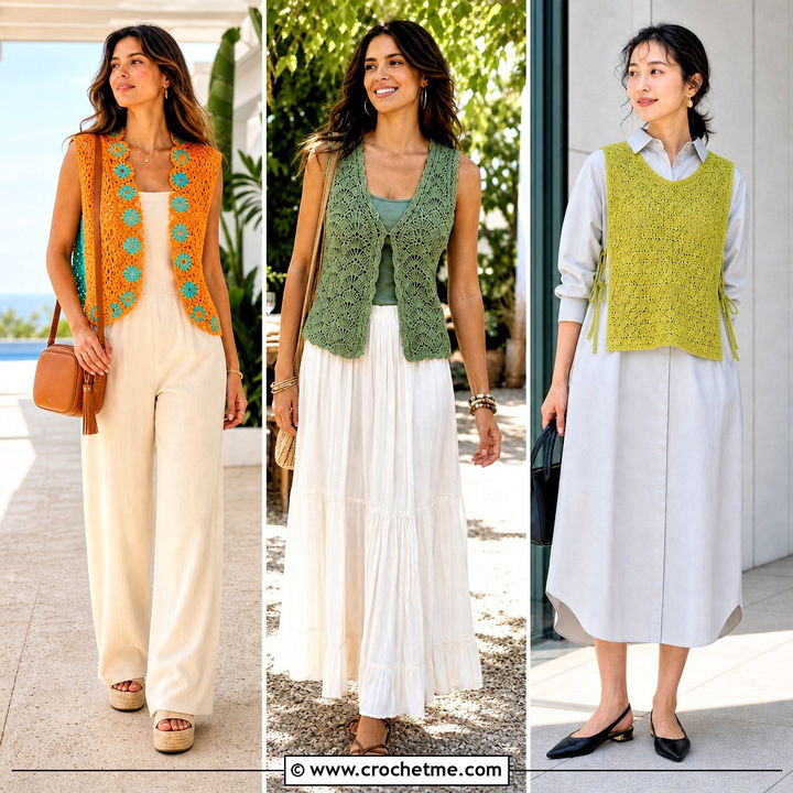 35 Crochet Vest Outfits for Women Outfit Ideas to Try Now