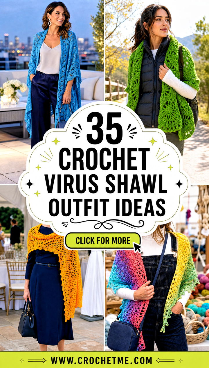 35 crochet virus shawl outfit ideas - 35 crochet virus shawl outfit ideas