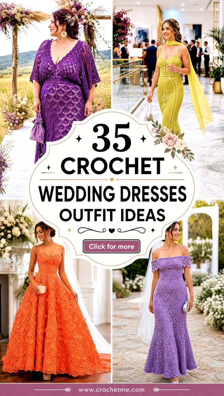 35 crochet wedding dresses outfit ideas - 35 crochet wedding dresses outfit ideas