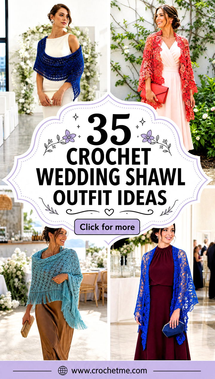 35 crochet wedding shawl outfit ideas - 35 crochet wedding shawl outfit ideas