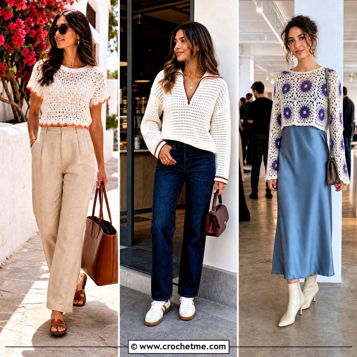 35 Crochet White Sweater Outfit Ideas for Cozy Winter Style