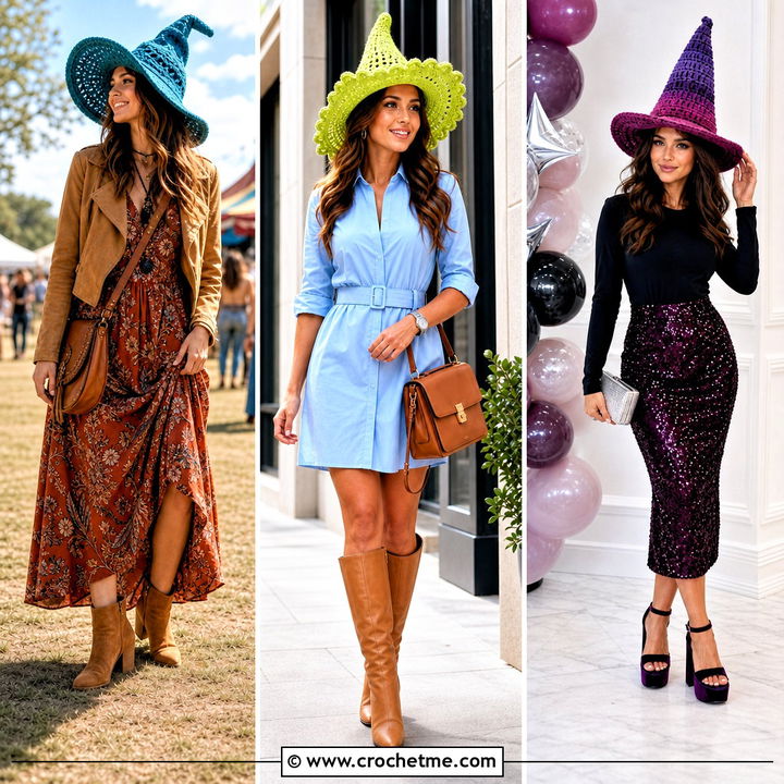 35 Crochet Witch Hat Outfit Ideas for Magical Halloween Looks