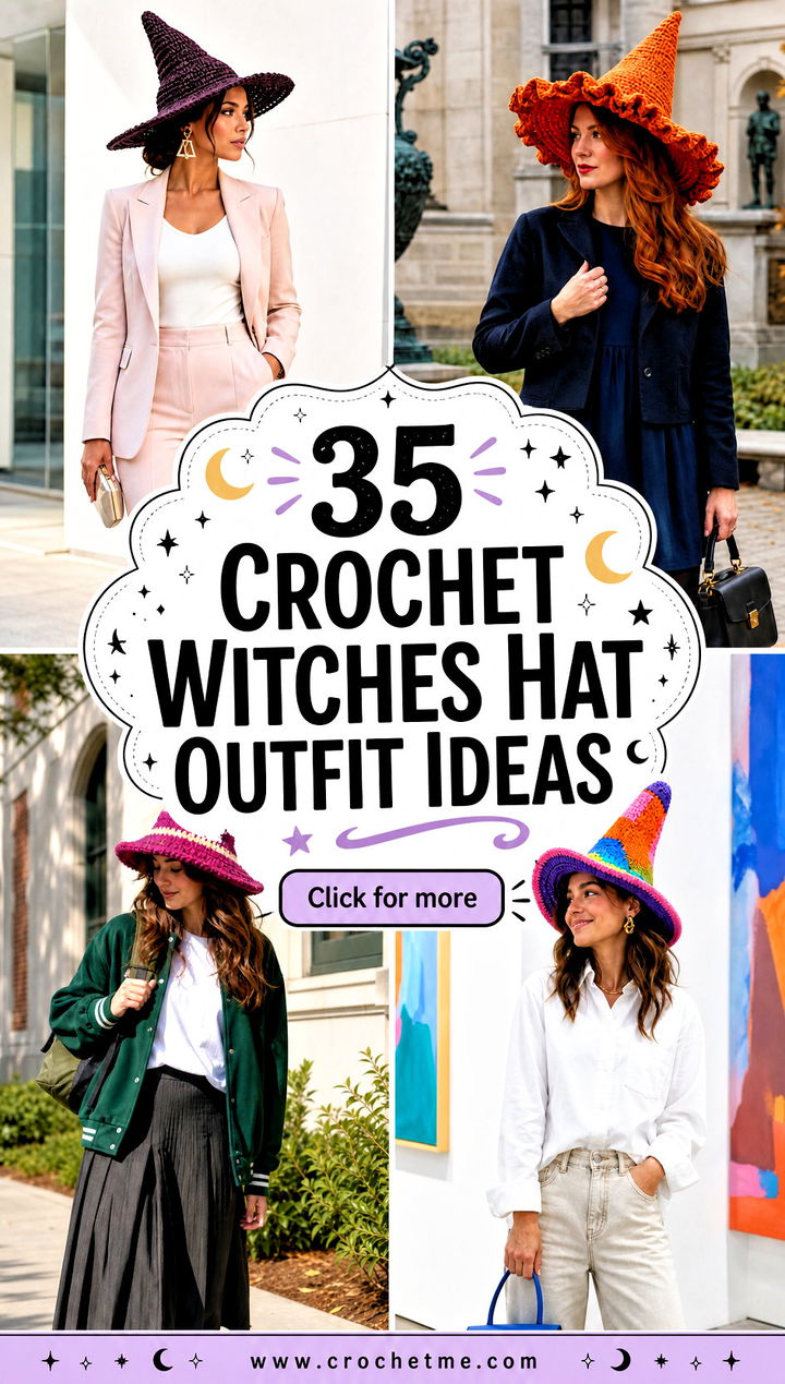 35 crochet witches hat outfit ideas - 35 crochet witches hat outfit ideas