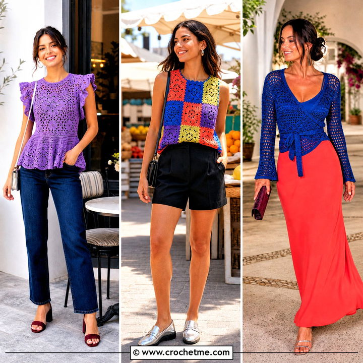 35 Crochet Womens Tops Outfit Ideas for Effortless Summer Style