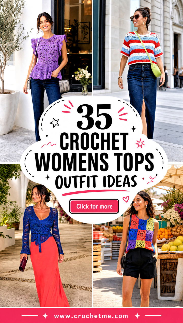 35 crochet womens tops outfit ideas - 35 crochet womens tops outfit ideas
