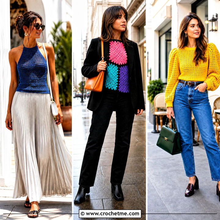 35 Crochet Wool Top Outfit Ideas for Cozy Layered Style