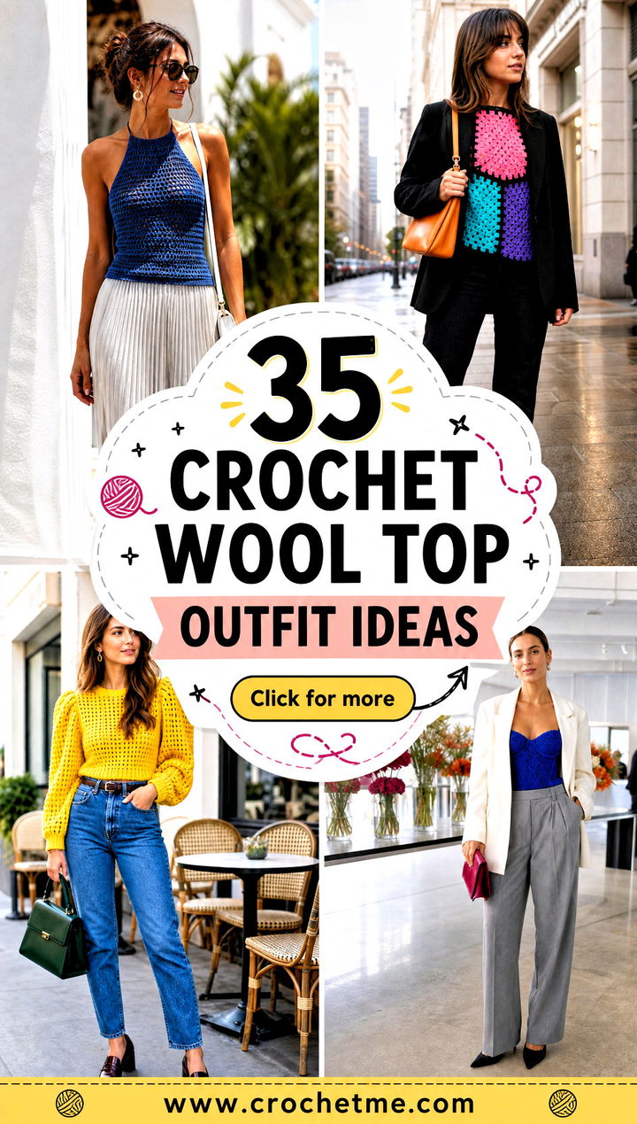35 crochet wool top outfit ideas - 35 crochet wool top outfit ideas