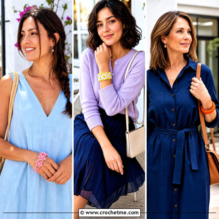 35 Crochet Wrap Bracelet Outfit Ideas for Boho Summer Style