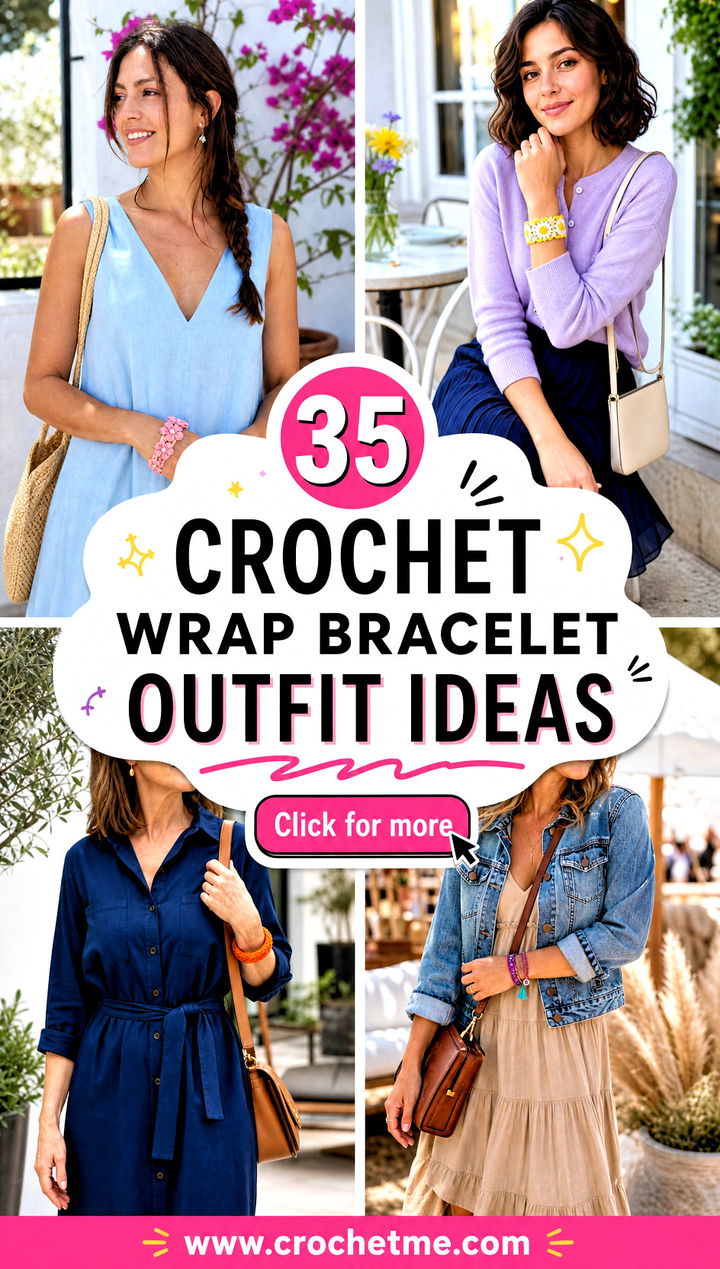 35 crochet wrap bracelet outfit ideas - 35 crochet wrap bracelet outfit ideas