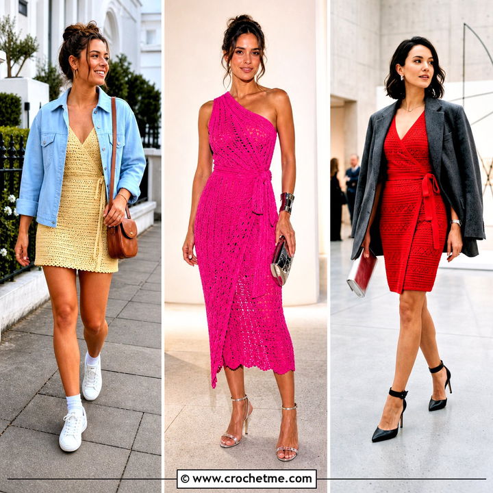 35 Crochet Wrap Dress Outfit Ideas for Chic Summer Style