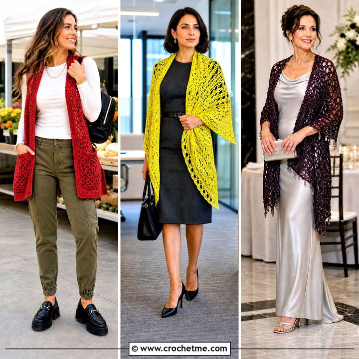 35 Crochet Wrap Outfit Ideas for Effortless Layered Looks