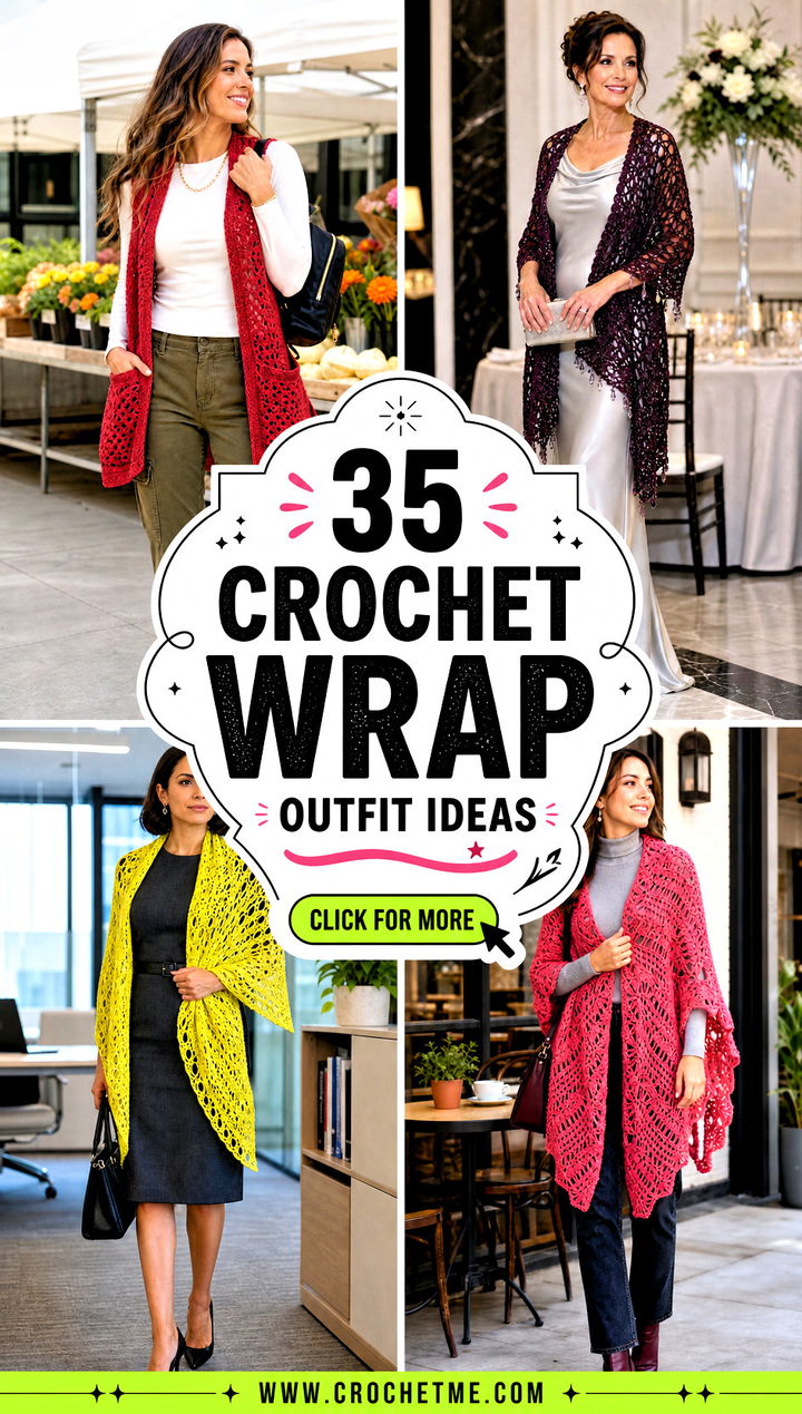 35 crochet wrap outfit ideas - 35 crochet wrap outfit ideas