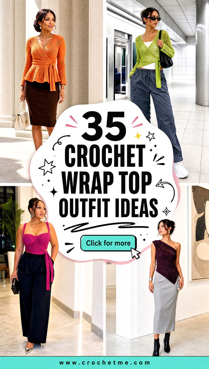 35 crochet wrap top outfit ideas - 35 crochet wrap top outfit ideas