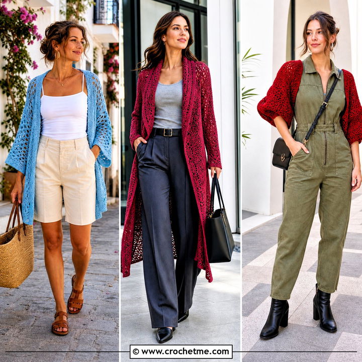 35 Crochet Wrap With Sleeves Outfit Ideas for Chic Layers
