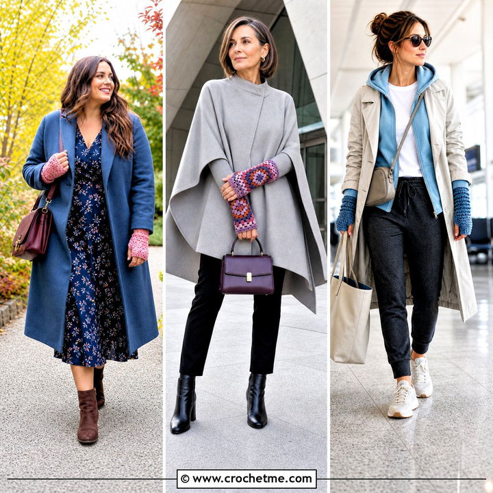 35 Crochet Wrist Warmers Outfit Ideas for Cozy Winter Looks