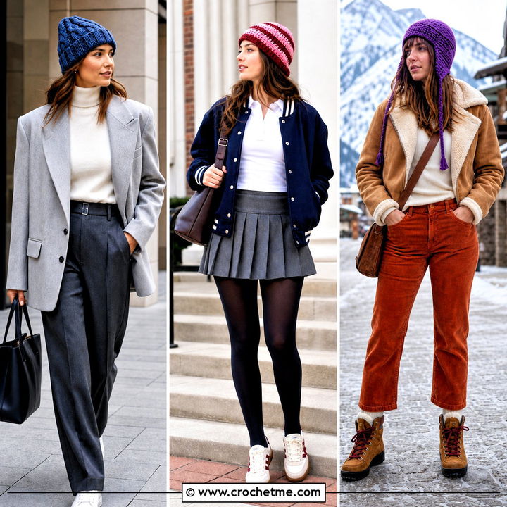 35 Crocheted Beanie Outfit Ideas for Cozy Cold-Weather Looks