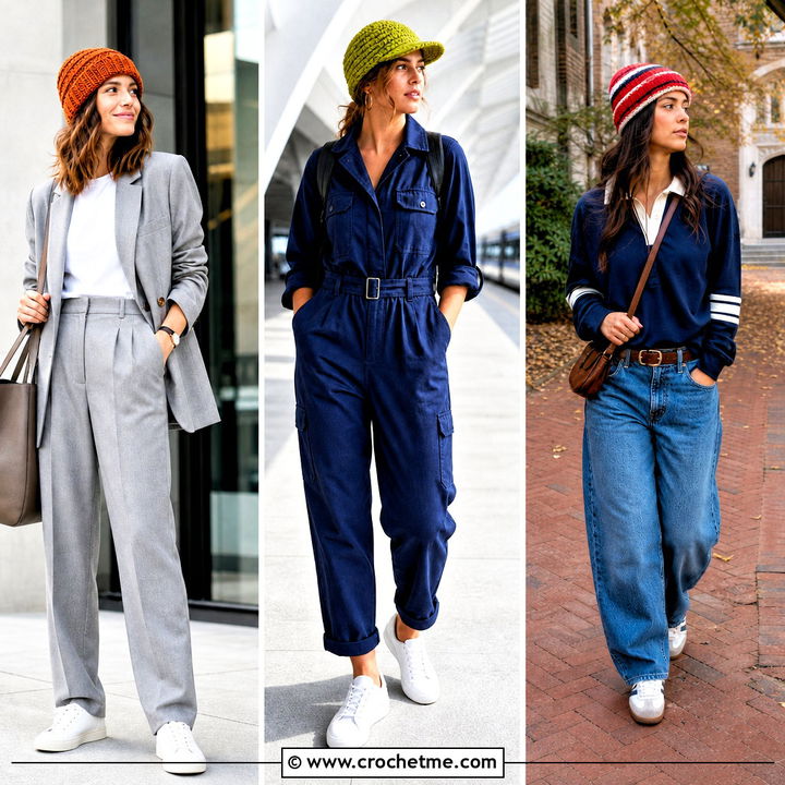 35 Crocheted Beanies Outfit Ideas for Stylish Winter Layers