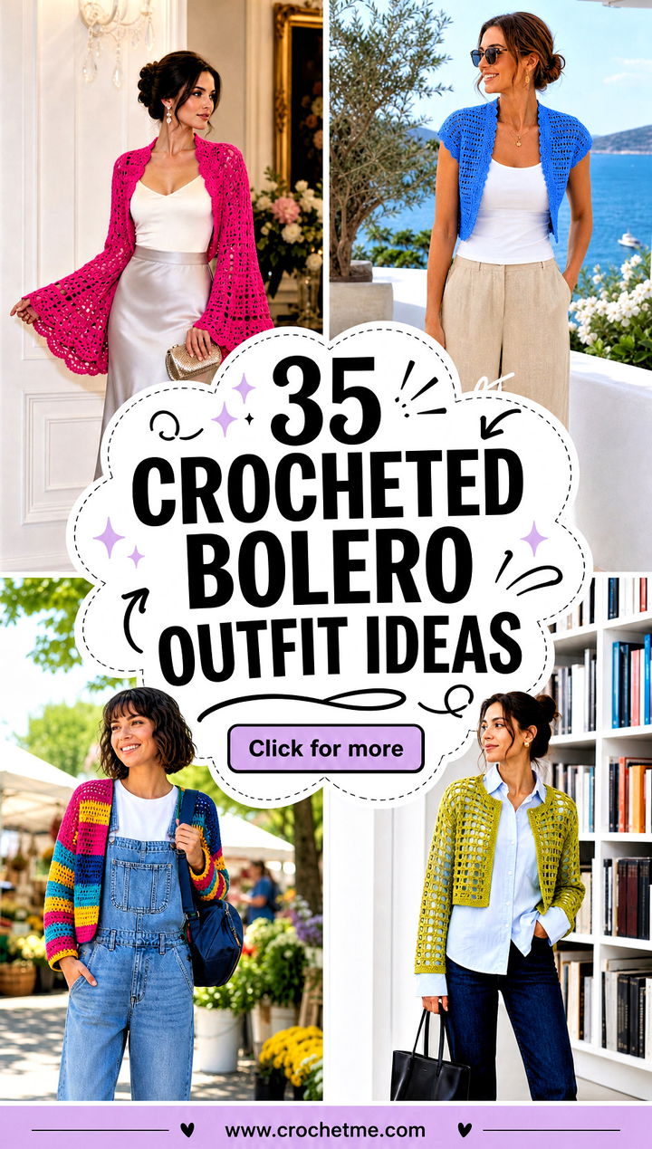 35 crocheted bolero outfit ideas - 35 crocheted bolero outfit ideas
