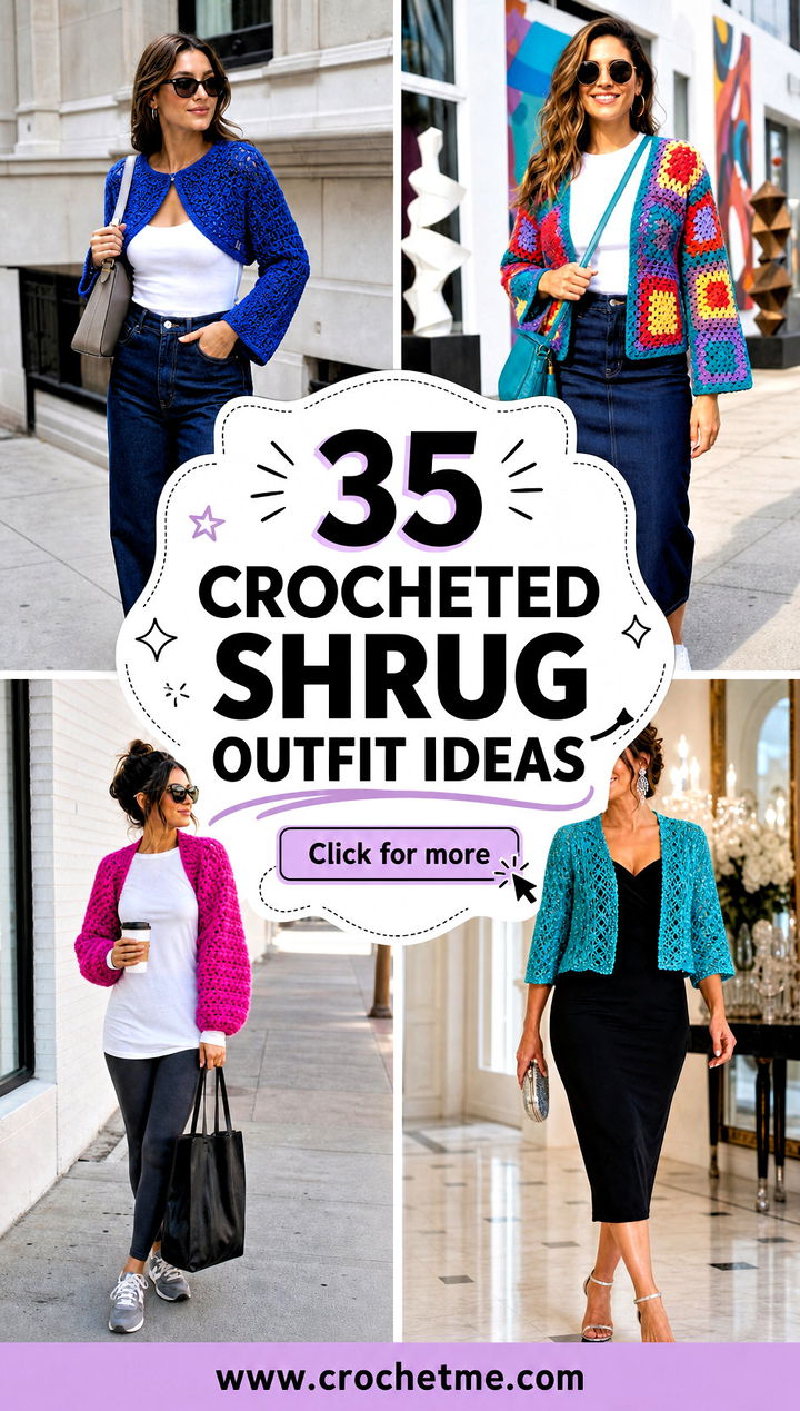 35 crocheted shrug outfit ideas - 35 crocheted shrug outfit ideas