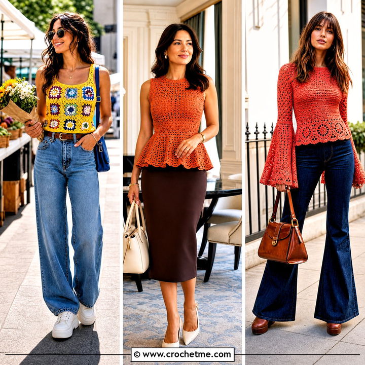 35 Crocheted Tops Outfit Ideas for Effortless Summer Style