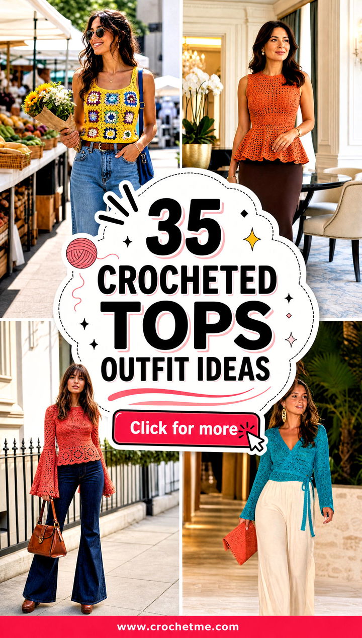 35 crocheted tops outfit ideas - 35 crocheted tops outfit ideas
