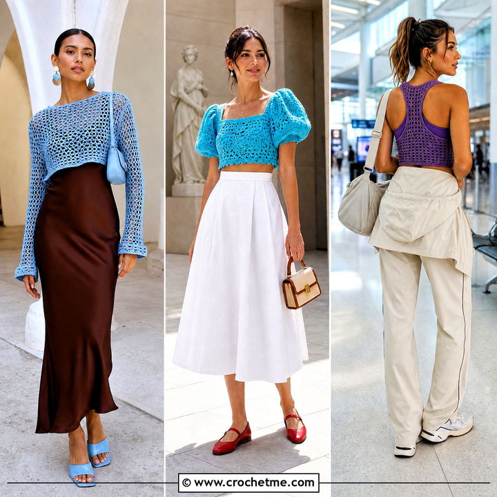 35 Crop Crochet Top Outfit Ideas for Fresh Summer Looks