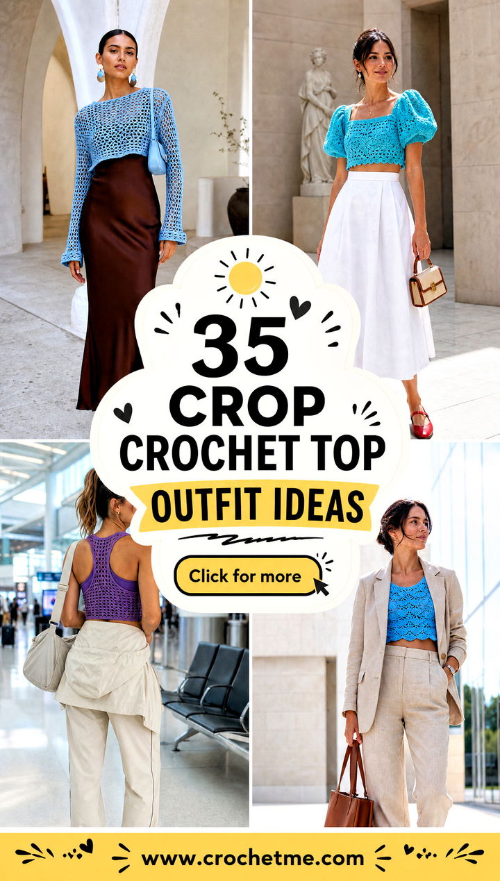 35 crop crochet top outfit ideas - 35 crop crochet top outfit ideas