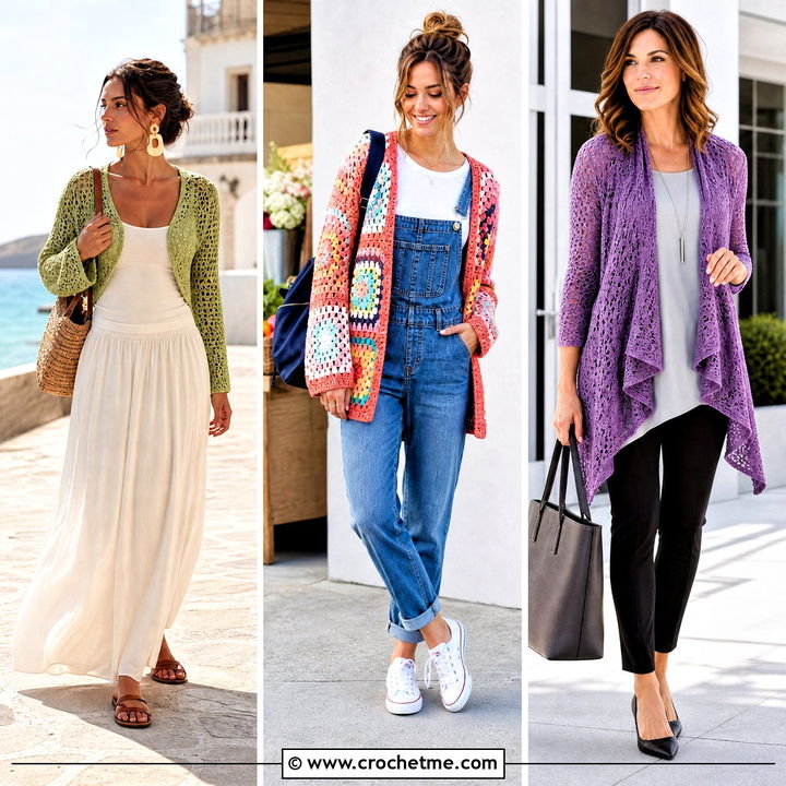 35 Cute Crochet Cardigan Outfit Ideas for Cozy Chic Layers