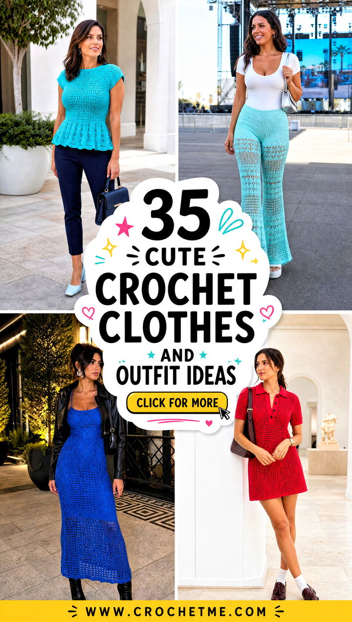 35 cute crochet clothes and outfit ideas - 35 cute crochet clothes and outfit ideas