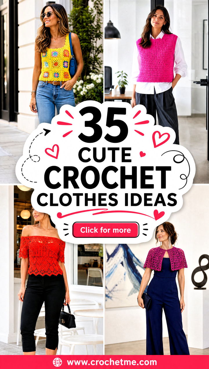 35 cute crochet clothes ideas - 35 cute crochet clothes ideas
