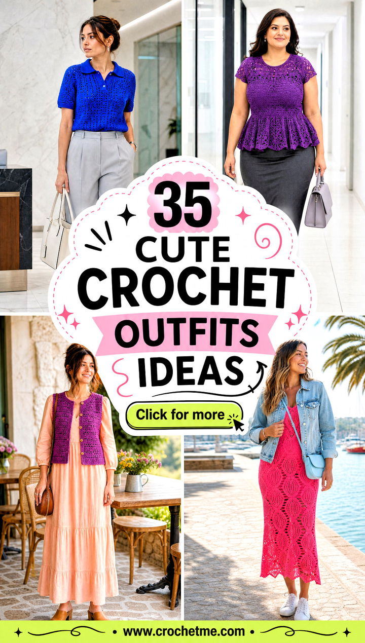 35 cute crochet outfits ideas - 35 cute crochet outfits ideas
