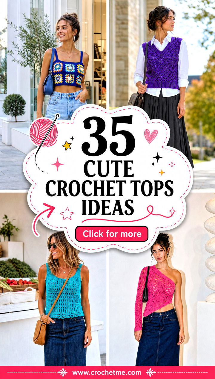 35 cute crochet tops ideas - 35 cute crochet tops ideas