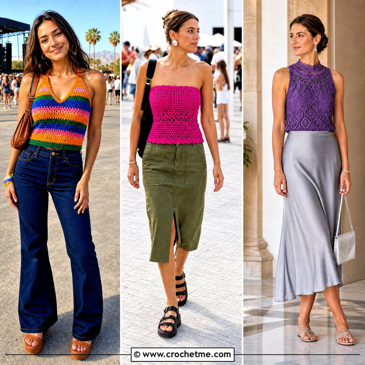 35 Cute Crochet Tops Summer Outfits Ideas for Relaxed Beach Days