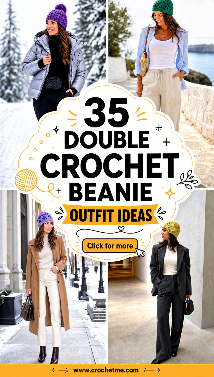 35 double crochet beanie outfit ideas - 35 double crochet beanie outfit ideas
