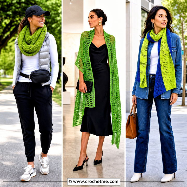 35 Double Crochet Scarf Outfit Ideas for Chic Winter Looks